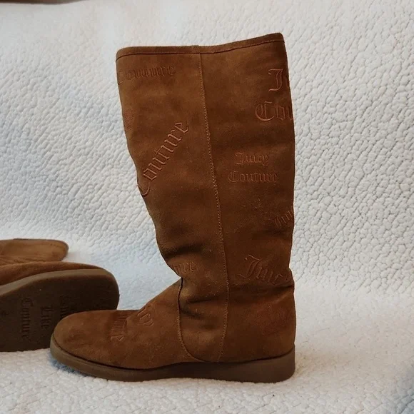 Juicy Couture genuine leather embroidered logo sherpa lined rubber sole t… - Picture 10 of 13